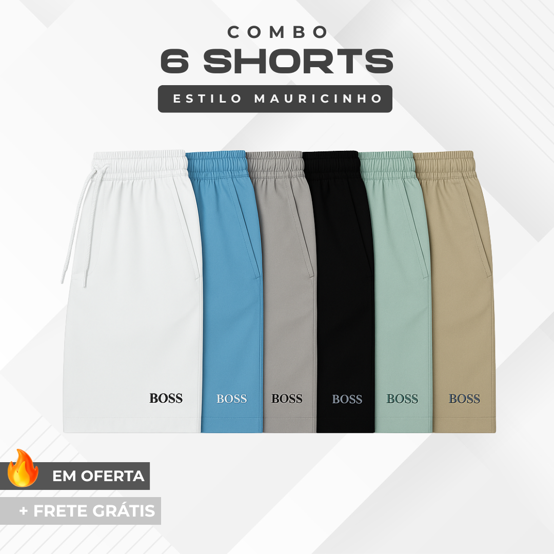 Kit 6 Shorts Mauricinho Hugo Boss