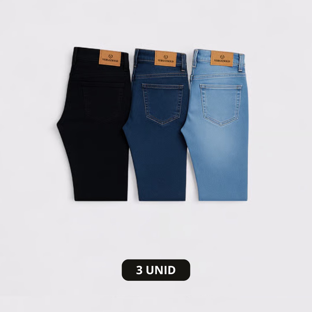 Kit 3 Calças Jeans Versatiold